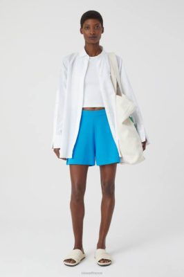 CLOSED France | CLOSED short tricoté femmes T0V01391 bleu océanique