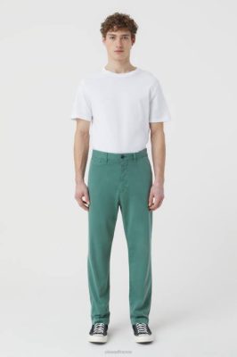 CLOSED France | CLOSED style pantalon Tacoma effilée hommes T0V01967 jade sombre
