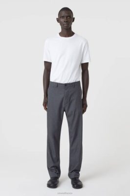 CLOSED France | CLOSED style pantalon Tacoma effilée hommes T0V0824 mélange gris foncé