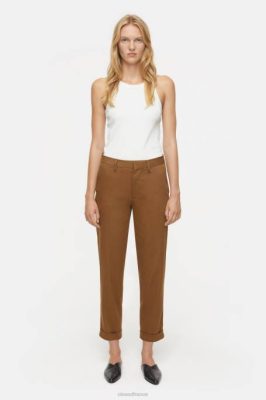 CLOSED France | CLOSED style pantalon auckley 8 femmes T0V0219 Tabaco séché