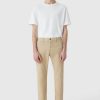 CLOSED France | CLOSED style pantalon clifton slim chino hommes T0V01937 roseau beige