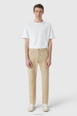 CLOSED France | CLOSED style pantalon clifton slim chino hommes T0V01937 roseau beige