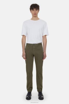 CLOSED France | CLOSED style pantalon clifton slim chino hommes T0V0857 vert de l'armée
