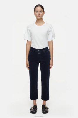 CLOSED France | CLOSED style pantalon en velours femmes T0V0184 nuit sombre