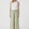 CLOSED France | CLOSED style pantalon femmes T0V01346 Green de mousse légère