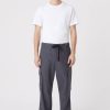 CLOSED France | CLOSED style pantalon freeport large hommes T0V0838 mélange gris foncé