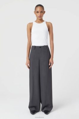 CLOSED France | CLOSED style pantalon linby femmes T0V0139 charbon de bois