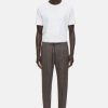 CLOSED France | CLOSED style pantalon vigo effilé hommes T0V0852 terre riche