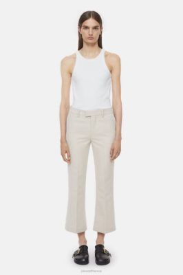 CLOSED France | CLOSED style pantalon wharton femmes T0V0159 plâtre beige