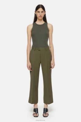 CLOSED France | CLOSED style pantalon wharton femmes T0V0162 vert de l'armée