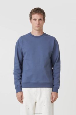 CLOSED France | CLOSED sweat-shirt de logo hommes T0V01073 bleu de l'ombre
