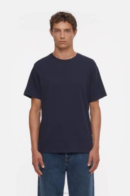 CLOSED France | CLOSED t-shirt de logo hommes T0V01045 nuit sombre