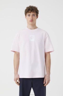 CLOSED France | CLOSED t-shirt de logo hommes T0V02125 hortensia rose