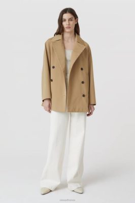 CLOSED France | CLOSED veste de caban en forme de A femmes T0V01436 marbre brun