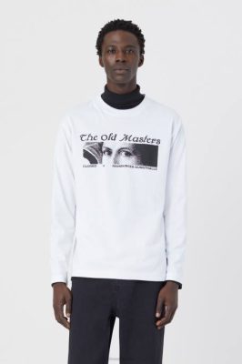 CLOSED France | CLOSED x Hamburger Kunsthalle Collaboration T-shirt Longsleeve hommes T0V02173 blanc