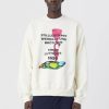 CLOSED France | CLOSED x Hamburger Kunsthalle Sweat-shirt de collaboration hommes T0V02176 asperges blanches